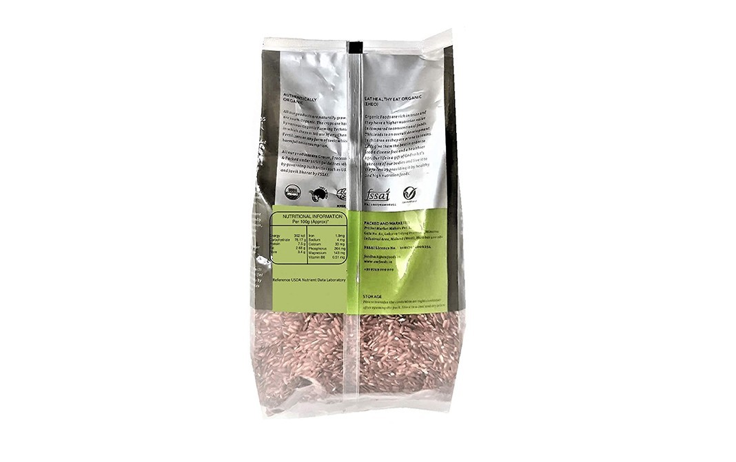 Ancient Wisdom Organic Red Rice    Pack  1 kilogram